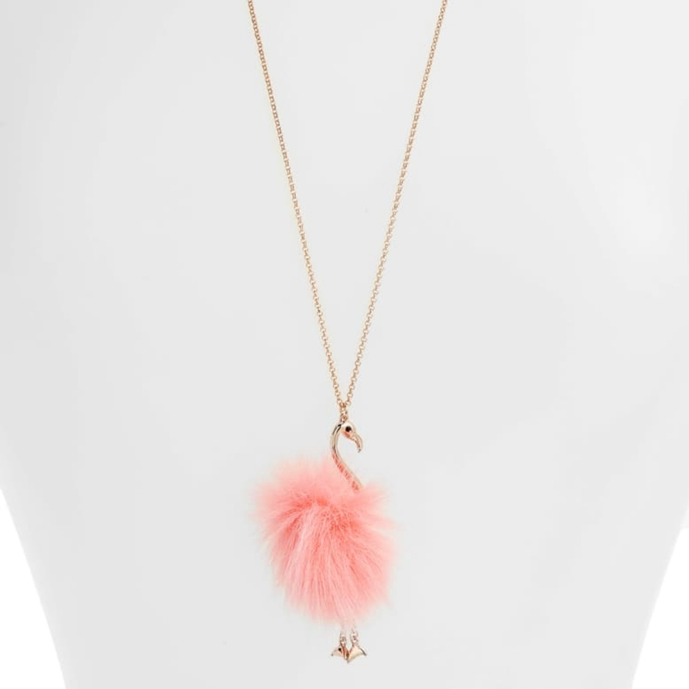 🆕 Kate Spade By the Pool Flamingo Necklace - Picture 6 of 8